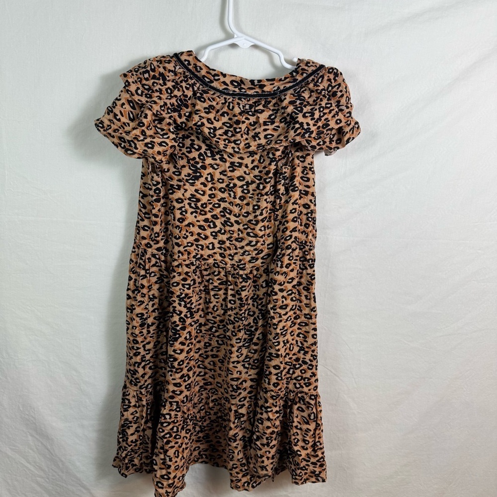 Jessica Simpson Animal Print Dress Girls Size M